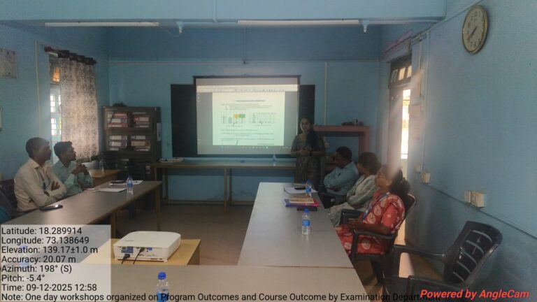 One-Day Workshop – Course Outcomes and Programme Outcomes